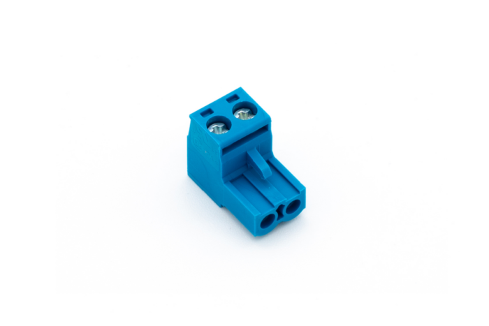 Schraub-Steckklemme Blau 2fach – Bild 2