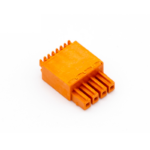 Push-Steckklemme Orange 4fach