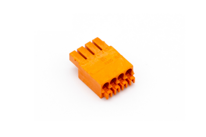 Push-Steckklemme Orange 4fach – Bild 2