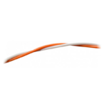 Rangierdraht orange/weiss