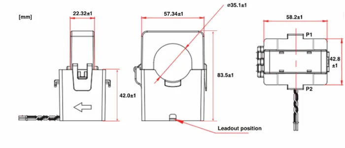 5A Stromwandler 400A 35mm (3 Stk.) – Bild 3