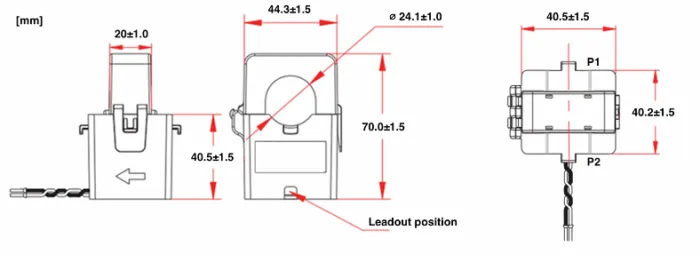 5A Stromwandler 200A 24mm (3 Stk.) – Bild 2