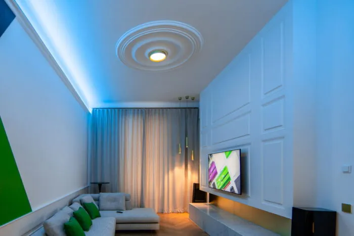 LED Ceiling Light RGBW Air Gold – Bild 2